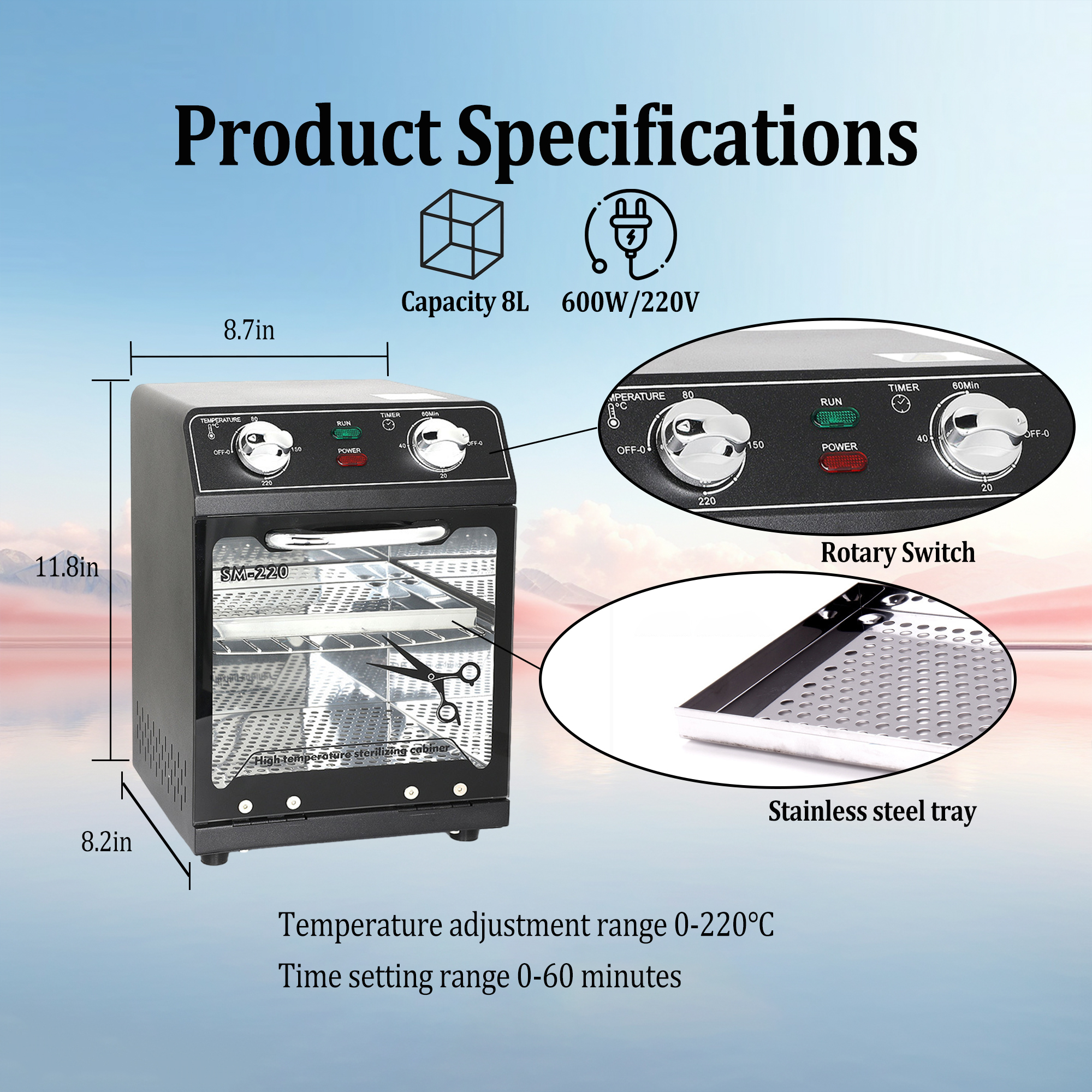 High Temperature Sterilizer Max 220°C - Image 3