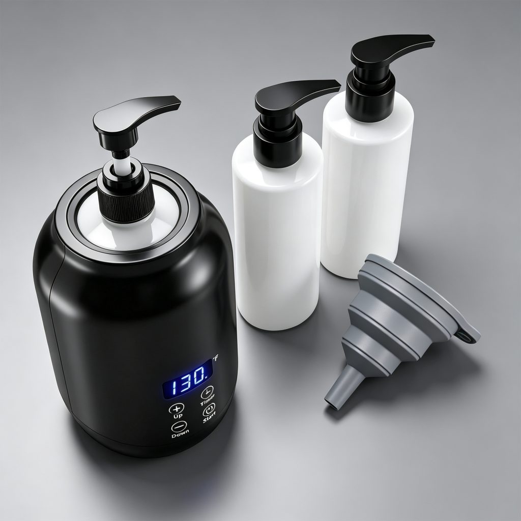 massage oil warmer bottle professional black