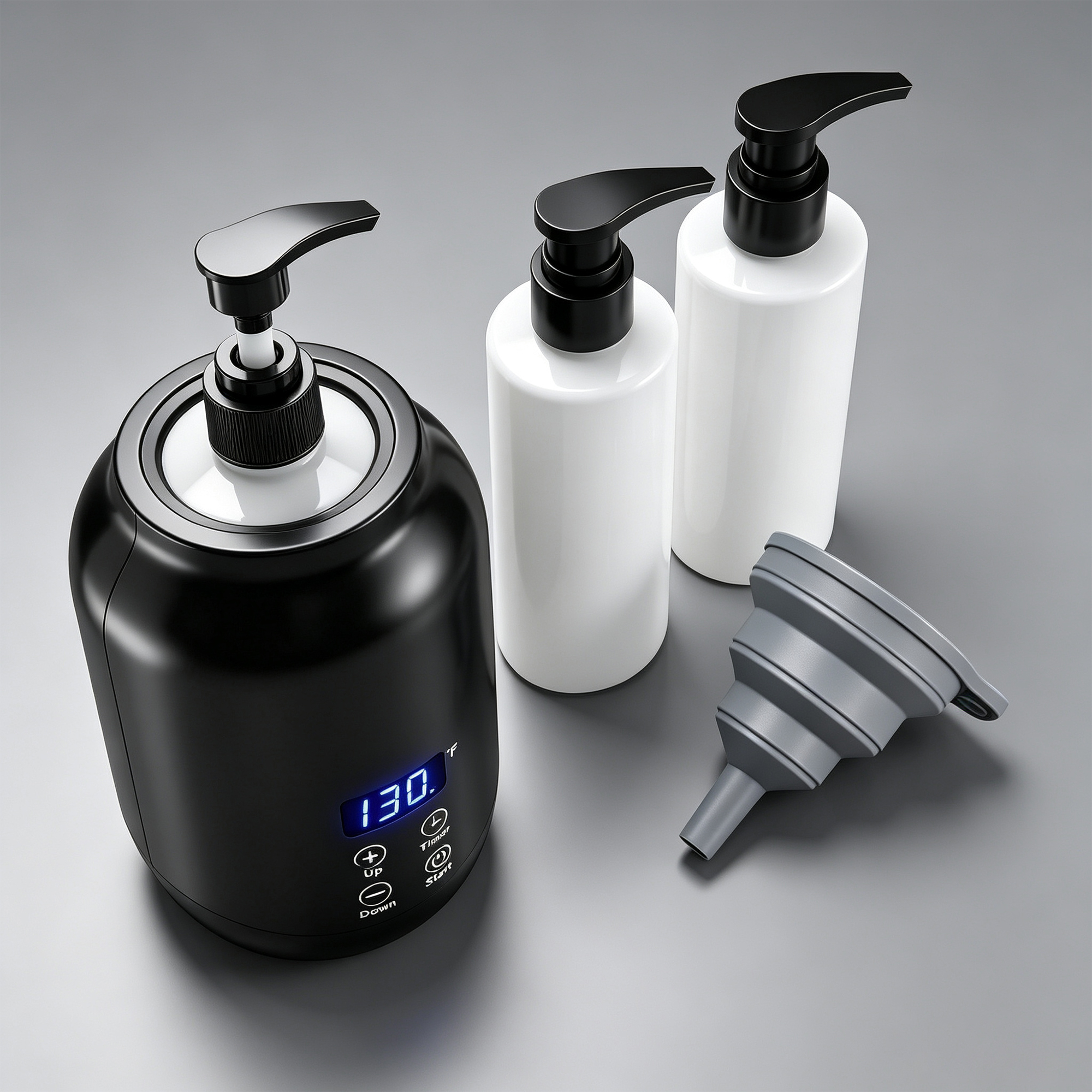 massage oil warmer bottle professional black