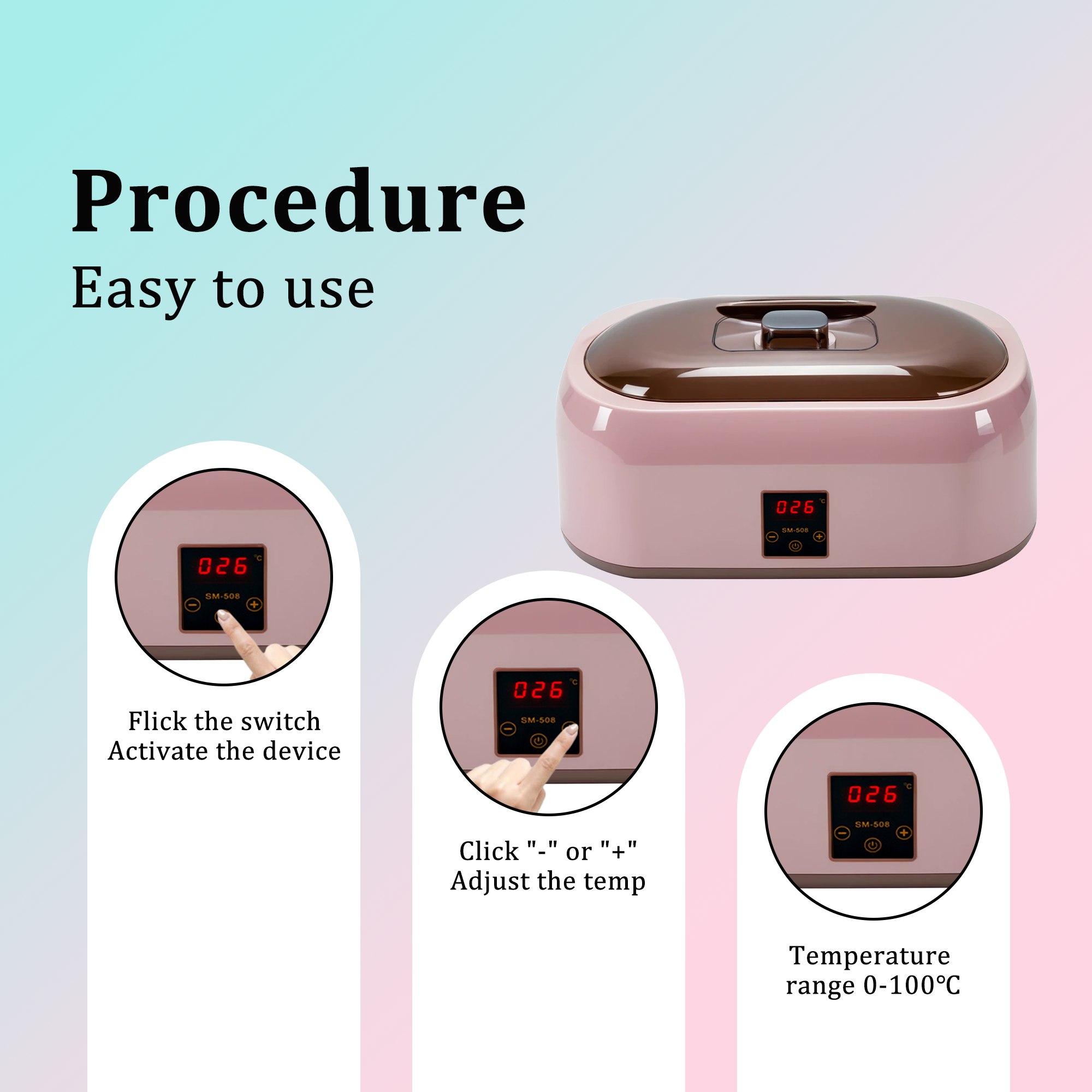 Paraffin Wax Warmer Kit Brown - Image 2