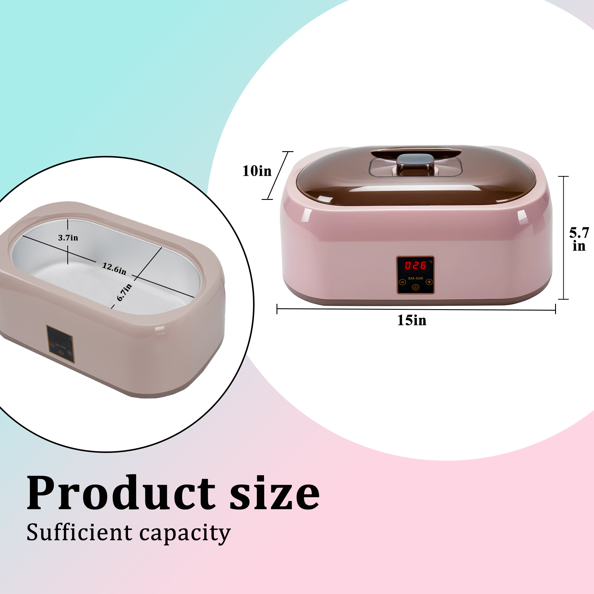 Paraffin Wax Warmer Kit Brown - Image 3