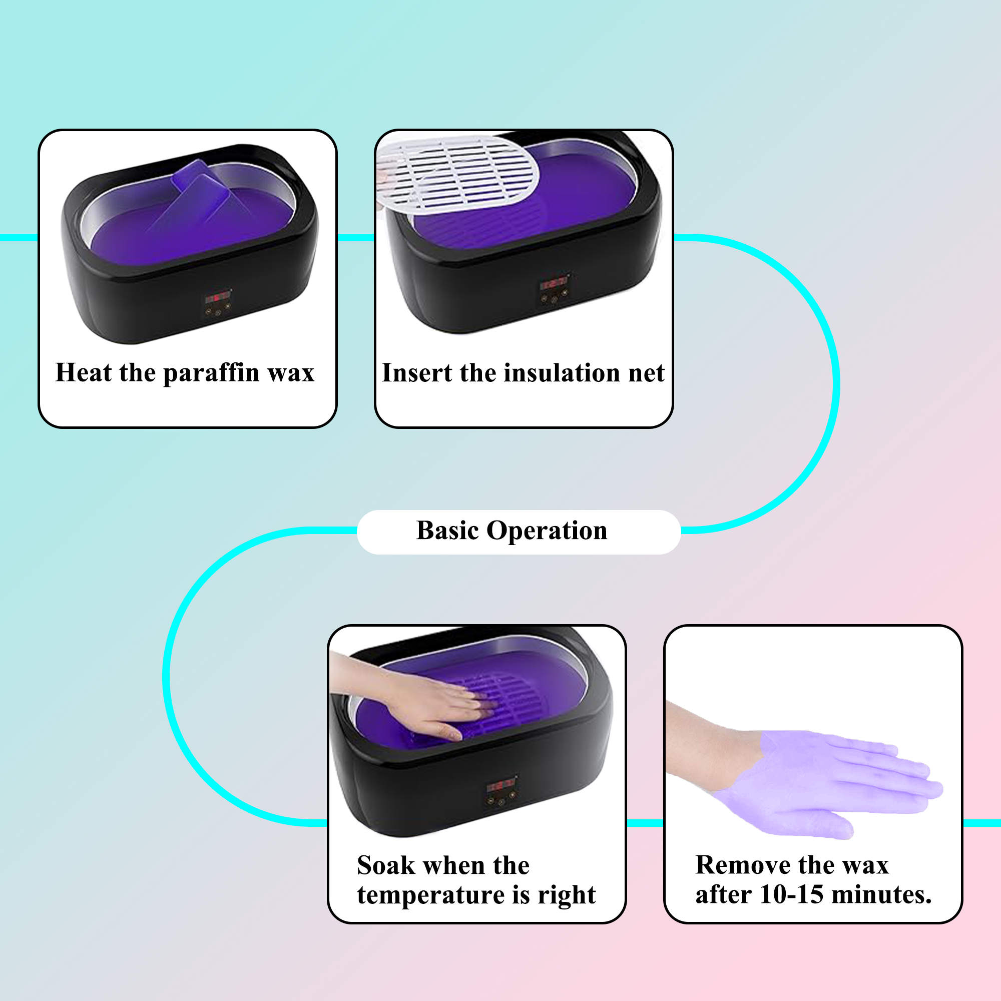 Paraffin Wax Warmer Kit Black - Image 4