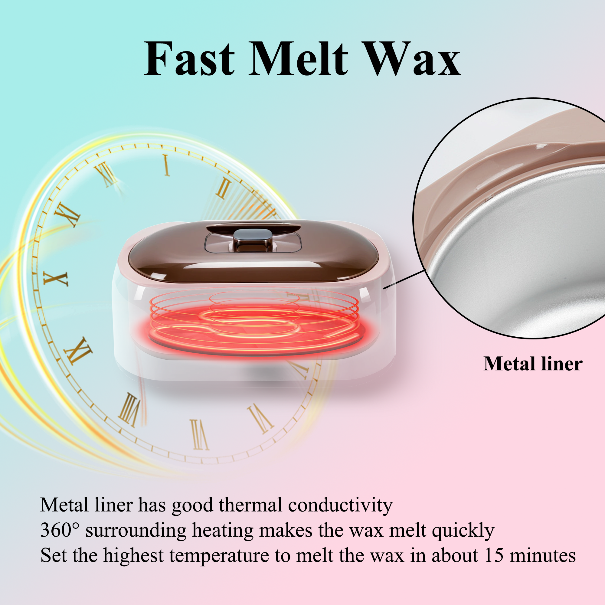 Paraffin Wax Warmer Kit Brown - Image 5